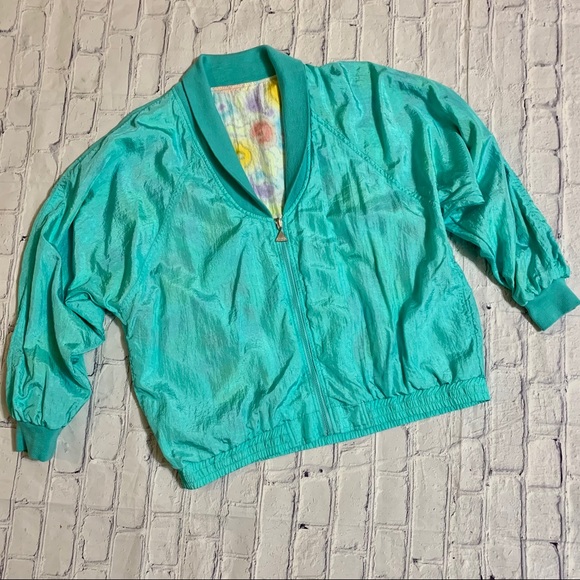 Vintage Tie Dye Windbreaker Reversible XL - Picture 8 of 10
